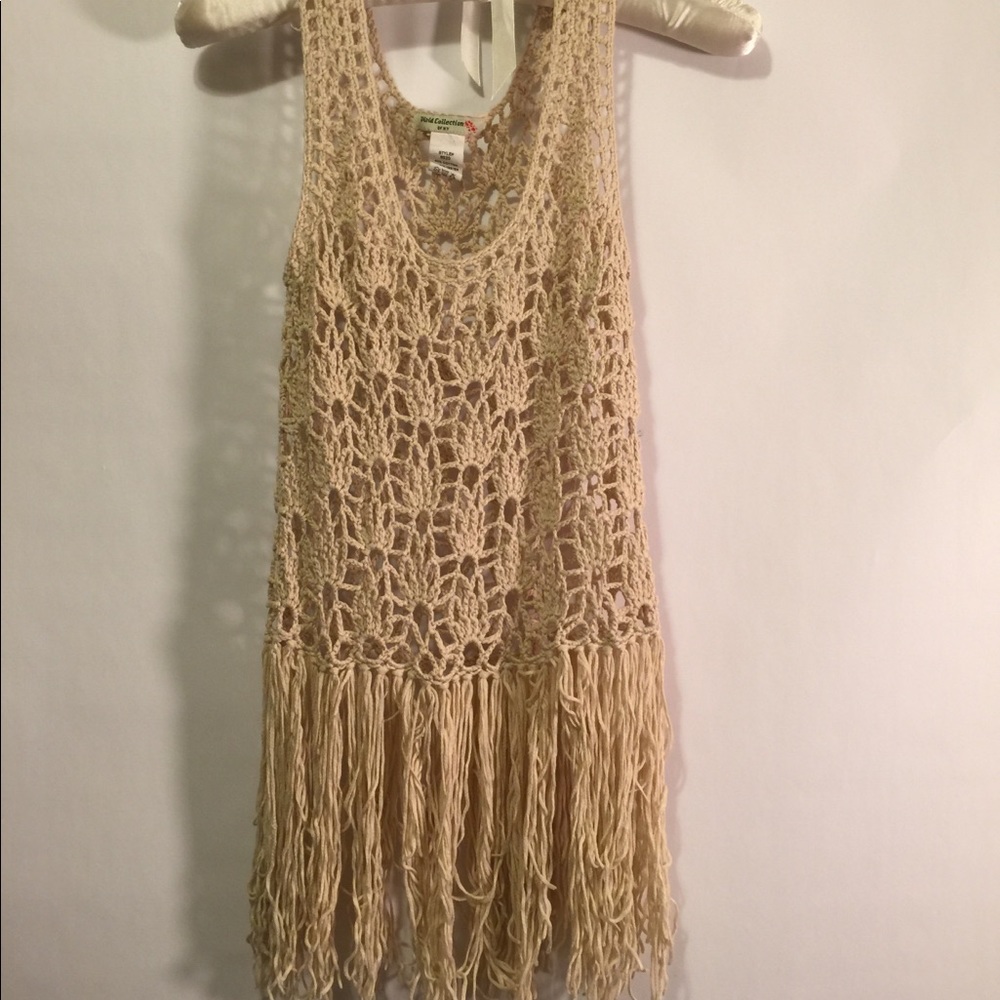 World collection of NY crochet fringe festival top